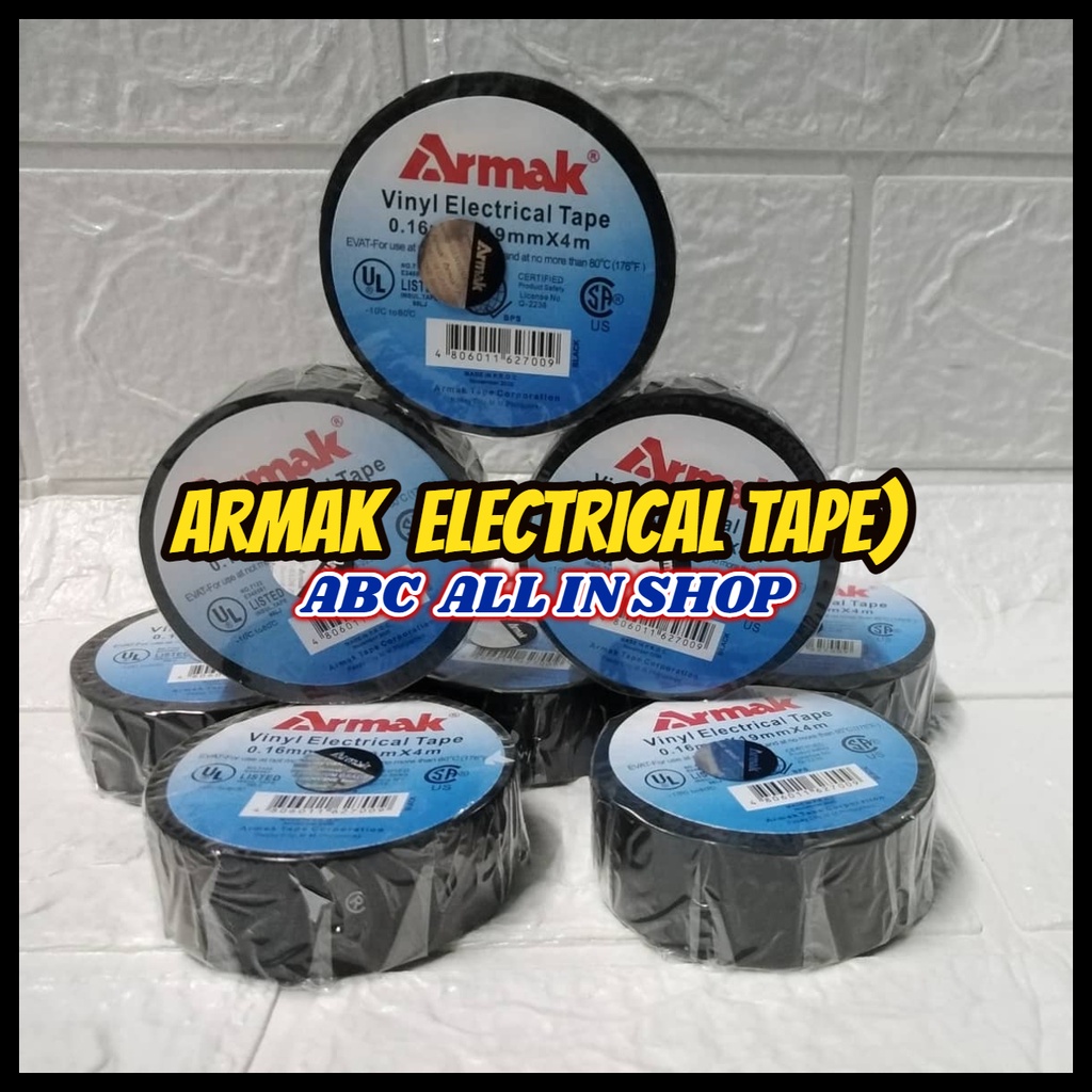 ARMAK ELECTRICAL TAPE VINYL (4 METERS ) | Shopee Philippines