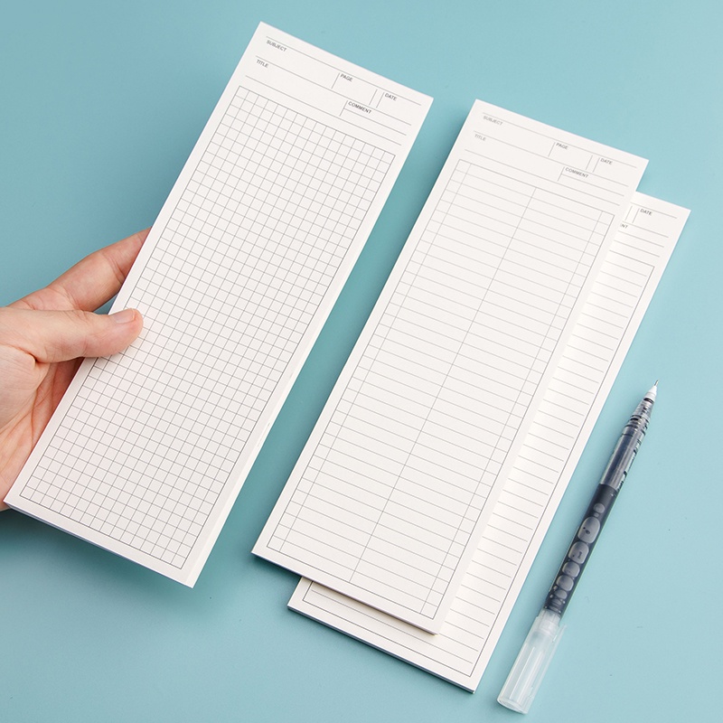 50 Sheets Simple Long Notebook Student Portable Mini Notepad | Shopee ...