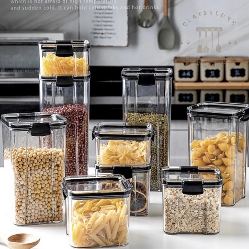 Kitchen Food Storage Containers Transparent Organizer EcoFriendly Food