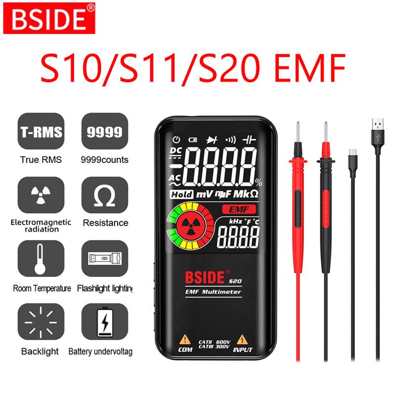 BSIDE Digital Multimeter S10 S11 S20 EMF Tester Detector Profesional ...
