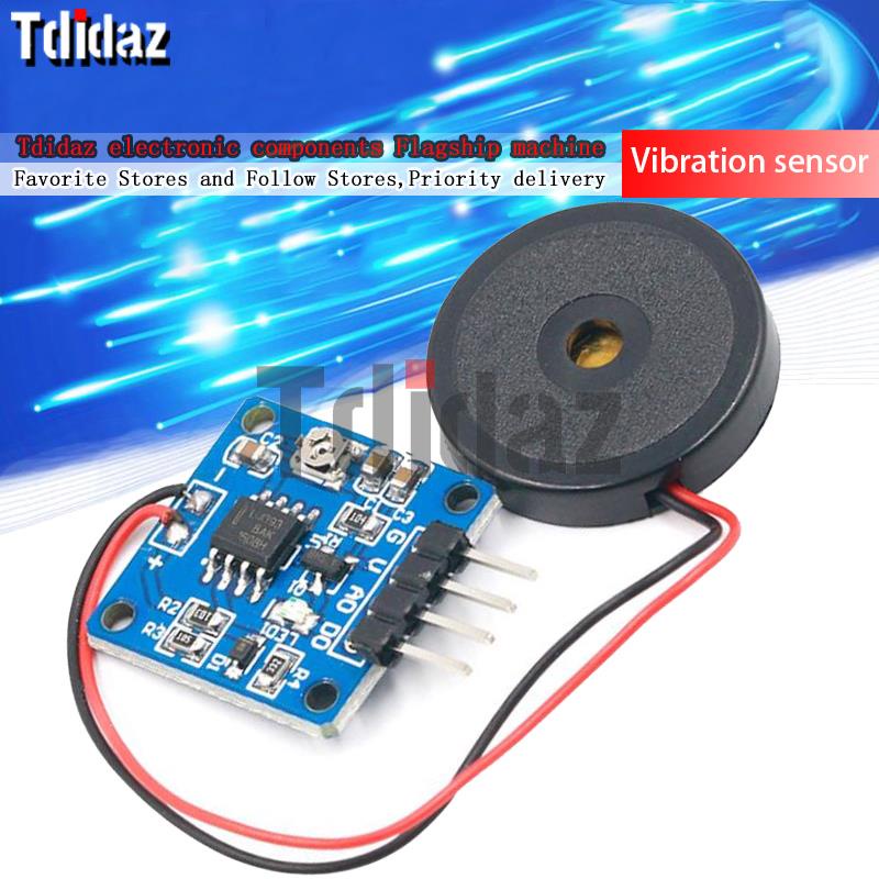 Vibration Sensor Piezo Sheet Percussion Vibration Switch Module Piezo ...