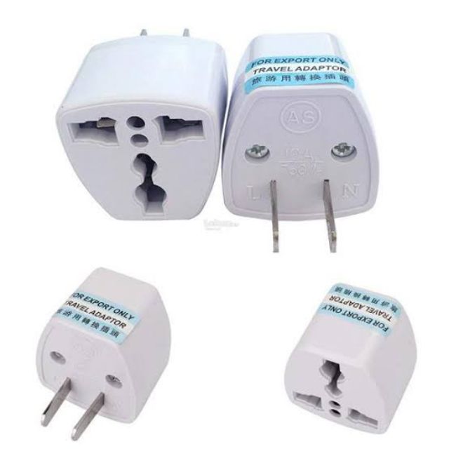 Travel adaptor plug standard 2 pin USA plug | Shopee Philippines