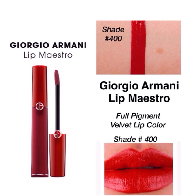 Giorgio Armani Lip Maestro 400 Full Pigment Lipstick Shopee