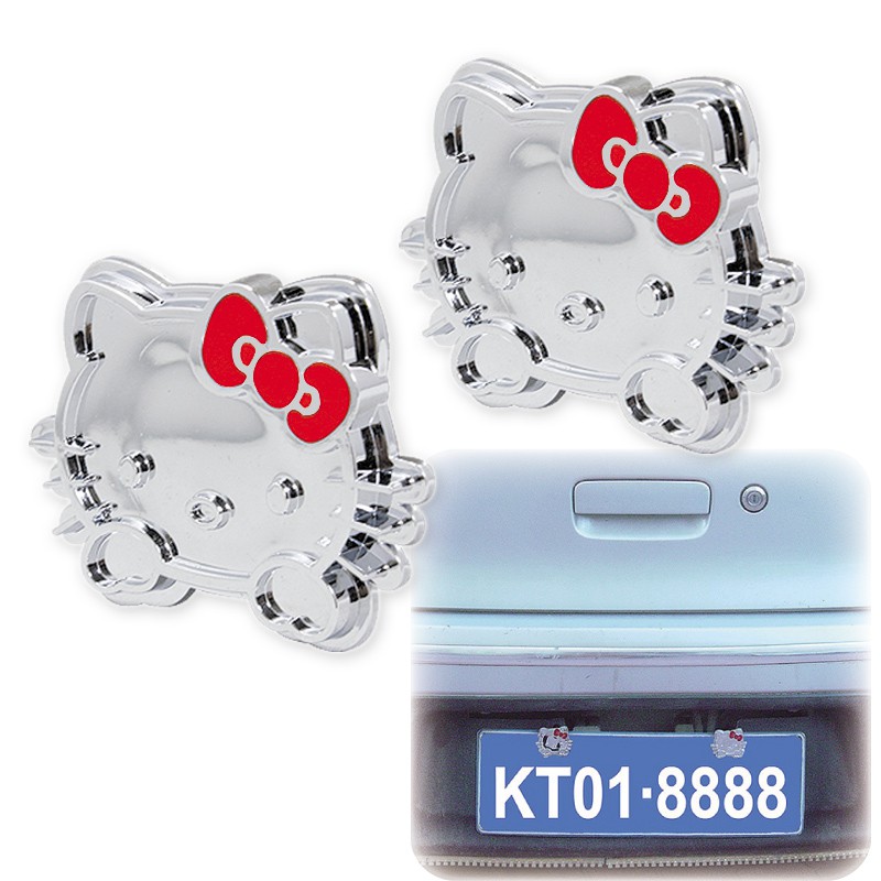 Hello Kitty Hellokitty Bright Silver Car Motorcycle Home Cute ...