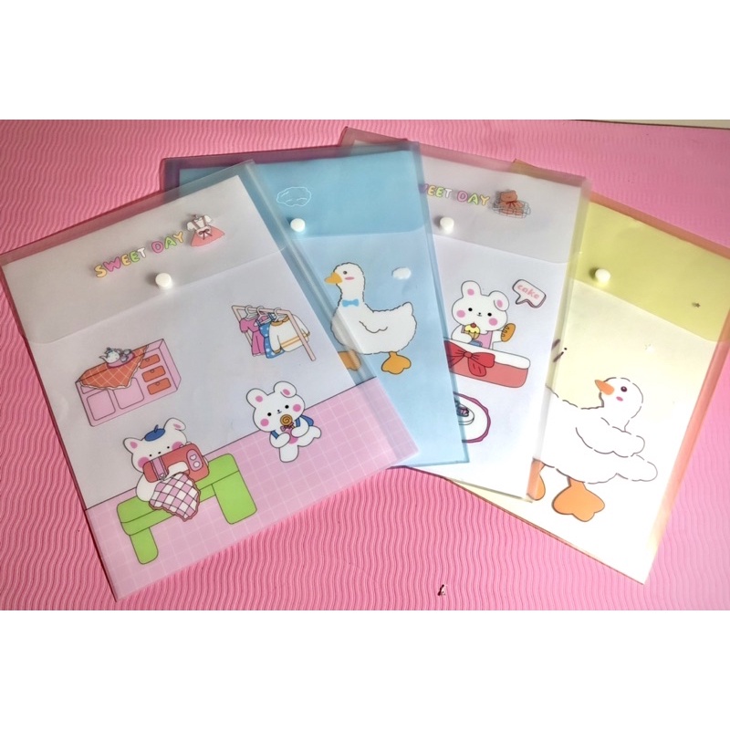 Vertical A4 document bag with cute print | Shopee Philippines