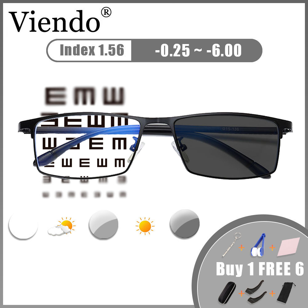 Viendo Graded Glasses Photochromic Myopic Eyeglasses For Women Men