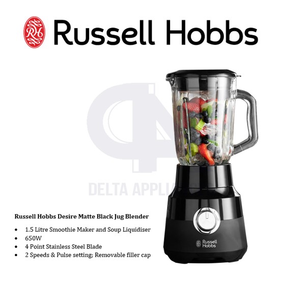 BLENDER RUSSEL HOBBS MATTE BLACK - 650W