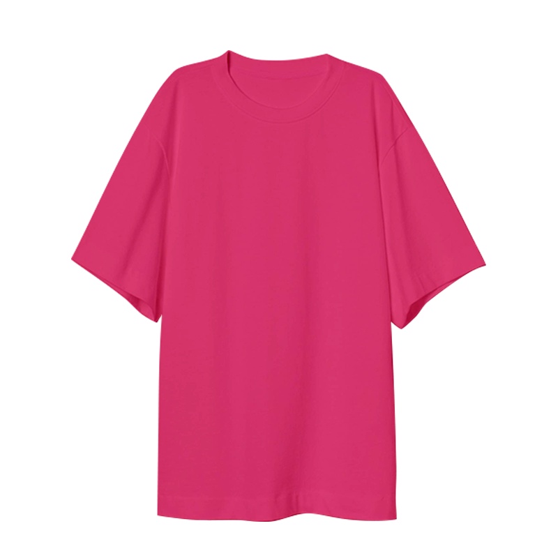 Plus Size Plain Tshirt Fashion Oversize roundneck Color Casual Tees