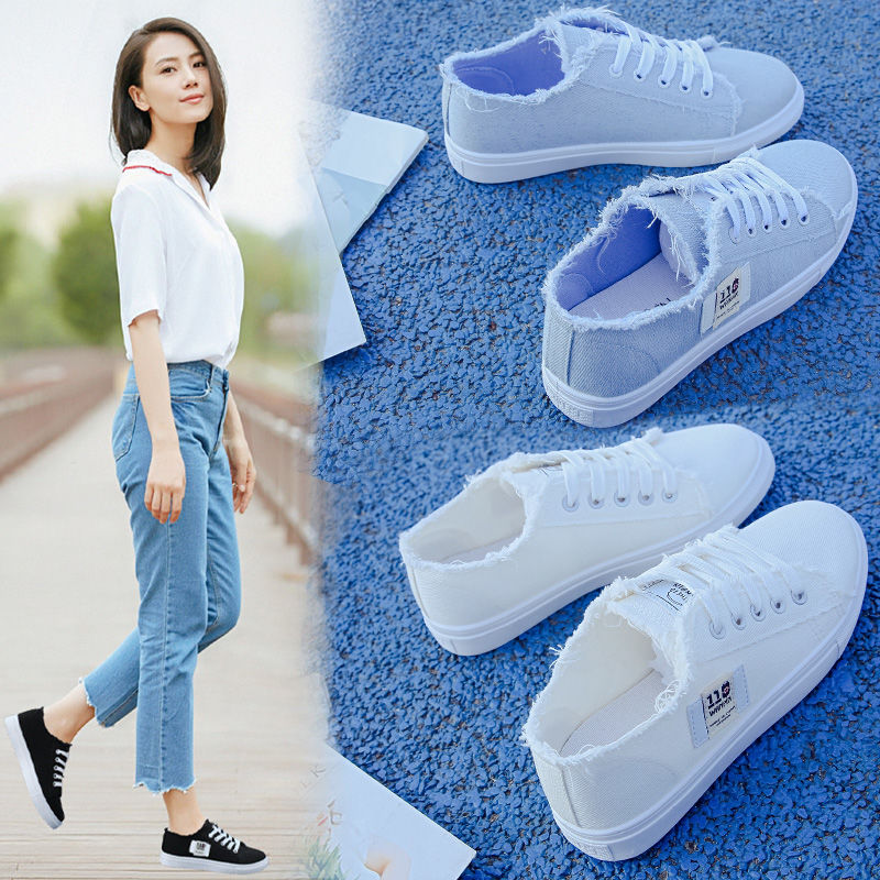 Korean Brand Denim Casual wild canvas shoes Sport Breathable Sneakers 2HG8  | Shopee Philippines