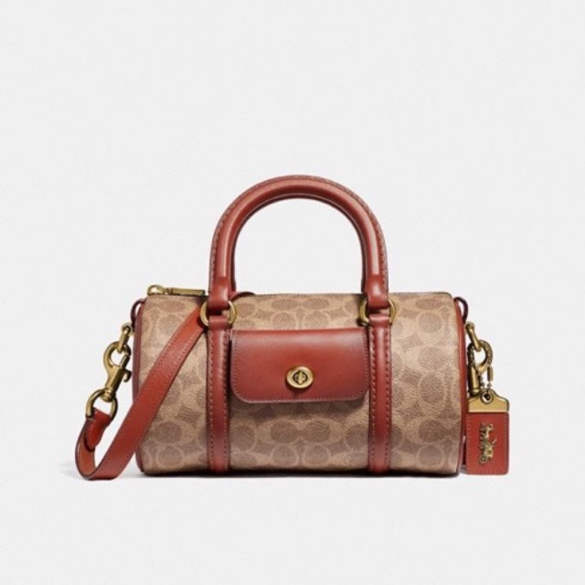 Coach Leather Barrel Bag Shopee Philippines