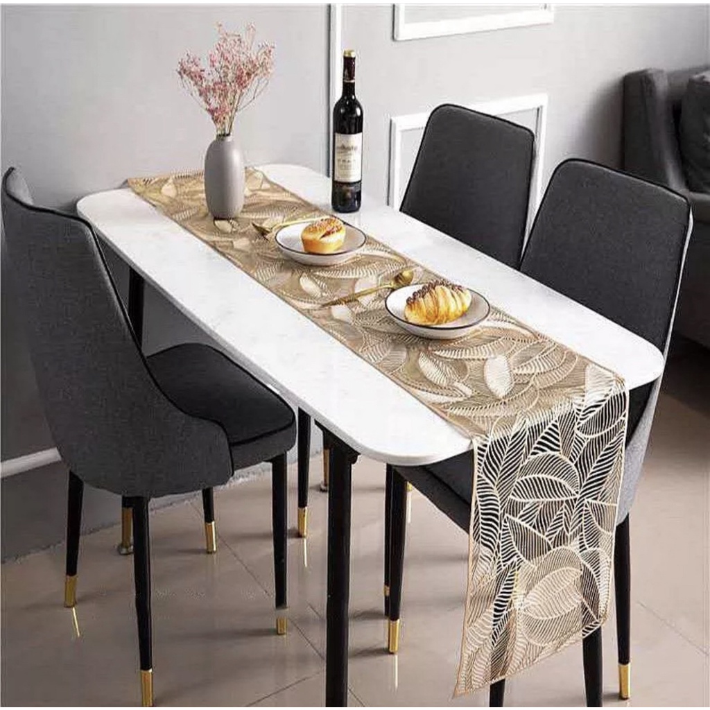 THS High-Quality Leaf PVC Table Runner - 6 seaters (35 X 180 CM ...