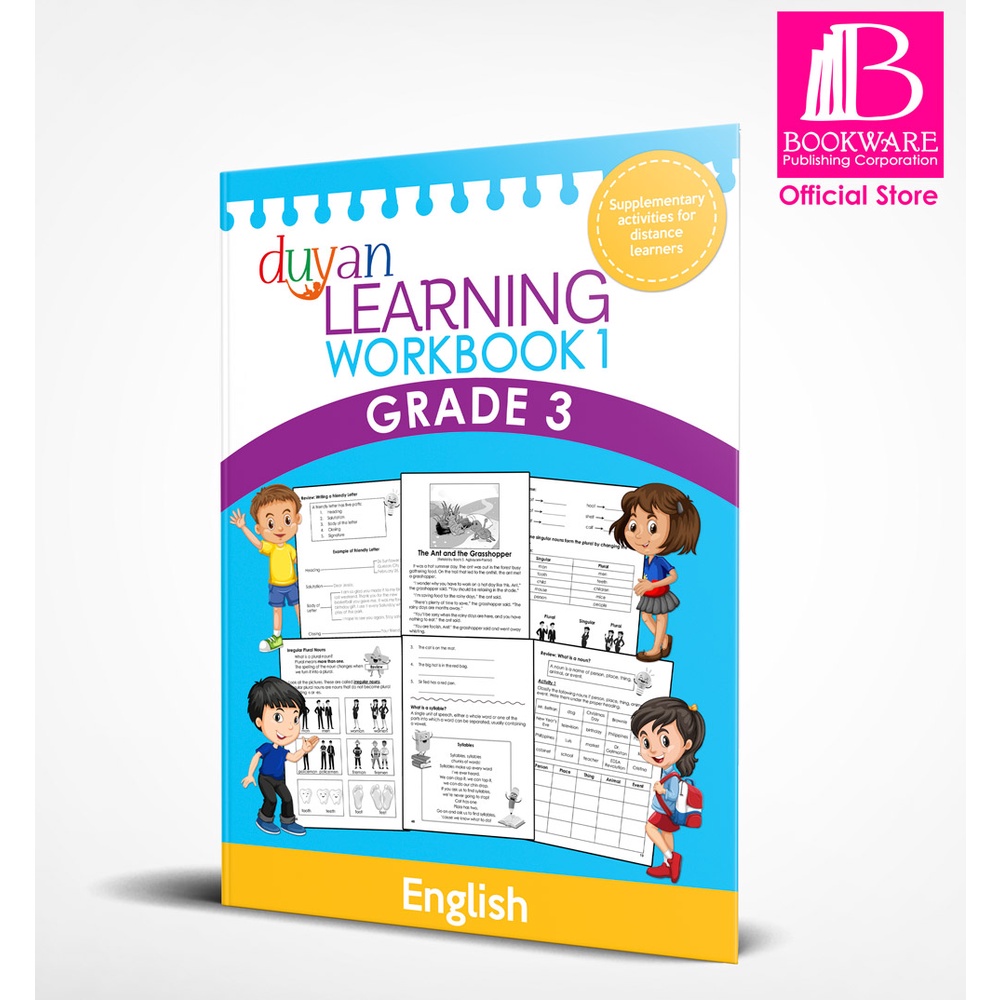 Duyan Learning Workbook 1: Grade 3 English +QA | Shopee Philippines