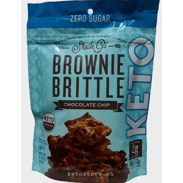 SHIELA G's Brownie Brittle Keto Chocolate Chip 64g Shopee Philippines