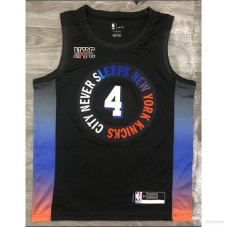 New York Knicks Derrick Rose Black 75th Anniversary City Jersey