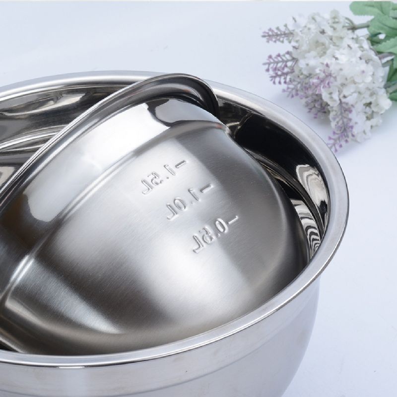 colorful stainless steel 18-26cm mixing salad