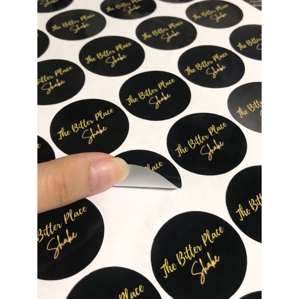 PISO PRINT LOGO LABEL STICKERS MACHINE CUT | Shopee Philippines