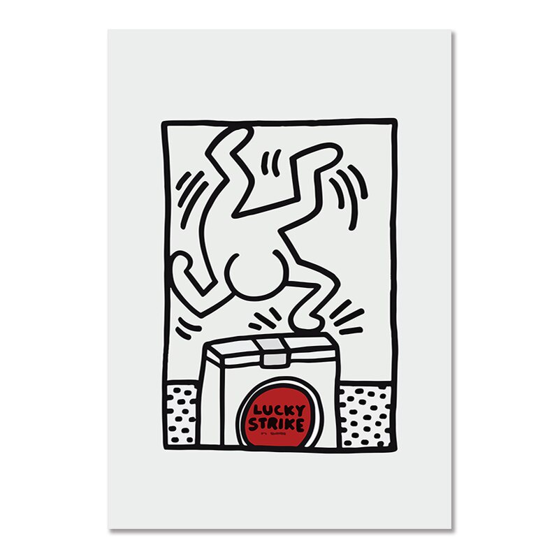 Keith Haring Abstract Wall Art Pictures Poster Pisa Print Vintage Pop ...