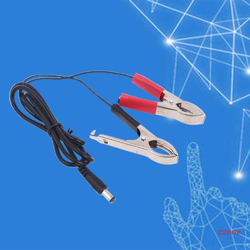 zzz 5.5x2.1mm DC Power Plug Male Connector to Dual Alligator Clip Cable ...