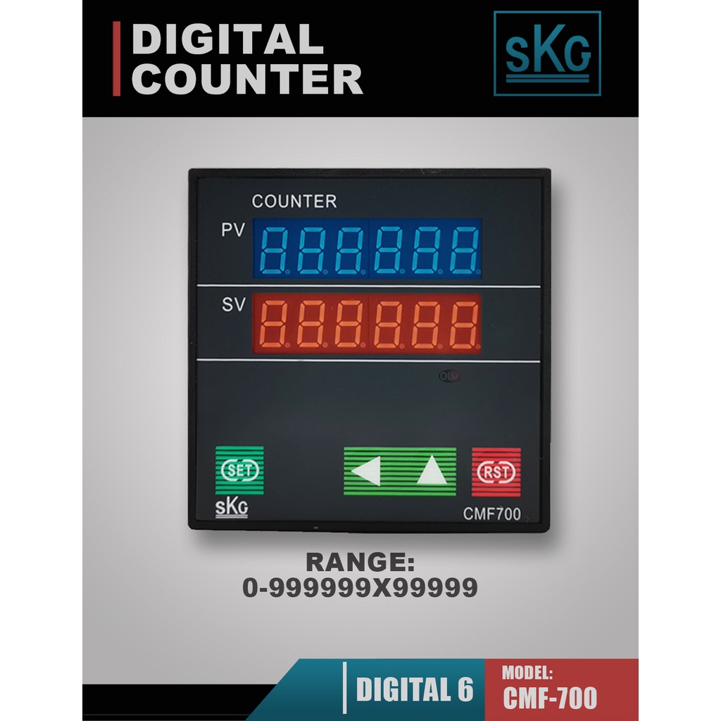 SKG DIGITAL COUNTER (CMF-700 72x72mm) | Shopee Philippines