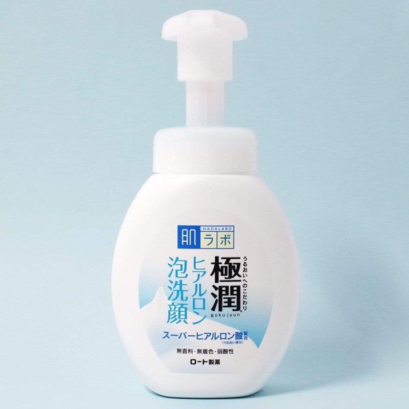 Hada Labo Gokujyun Hyaluronic Acid Foam Facial Cleanser Shopee
