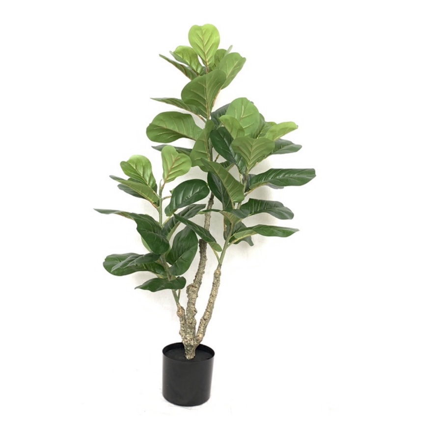 Ins Artificial Ficus Lyrata Plant Mini Fiddle Leaf Fig Tree for indoor ...