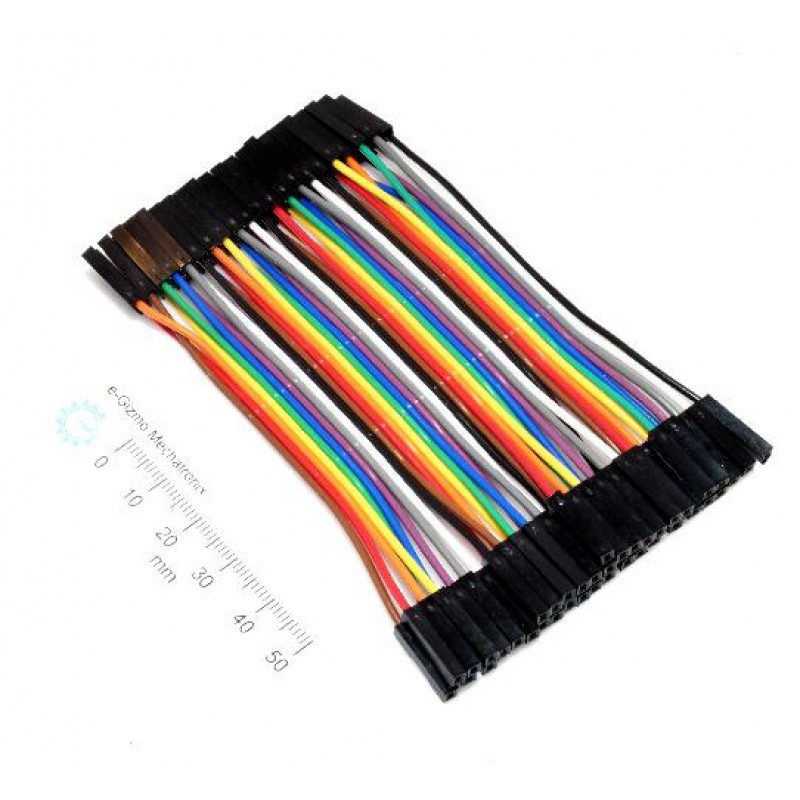 Jumper Wires 40 conductors with Pin Header Terminations L=10cm DuPont ...