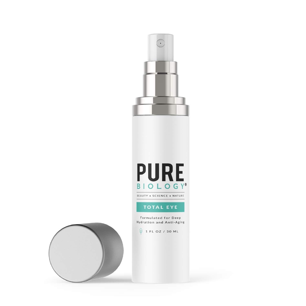 Pure Biology Total Eye Cream Serum with SymLift Vitamin C + E (1 fl oz ...