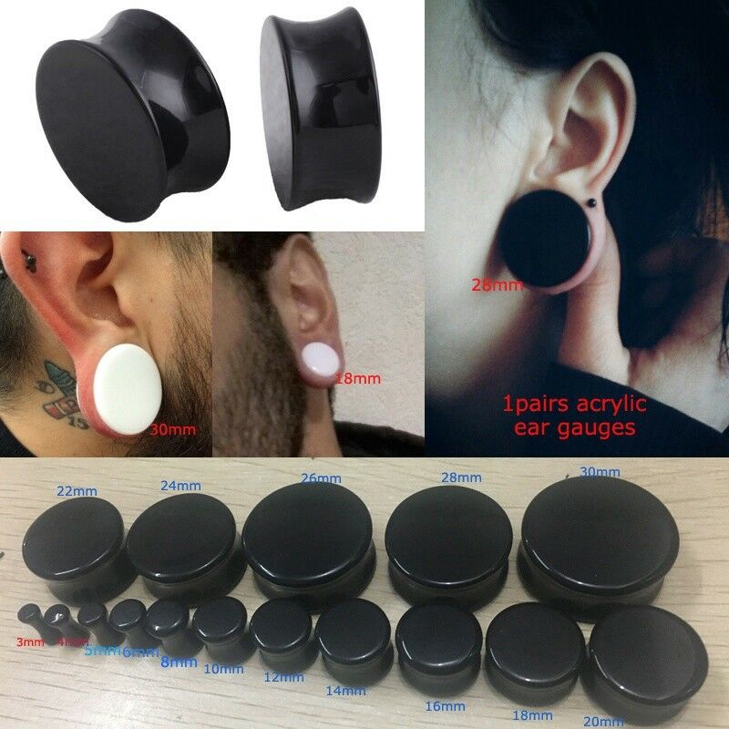 thumbnail image 2 of Oyaface Glow In The Dark Silicone Ear Gauges – Double Flared Saddle Plugs, 2g To 3/4", No Metal, USA Made 2 of 5