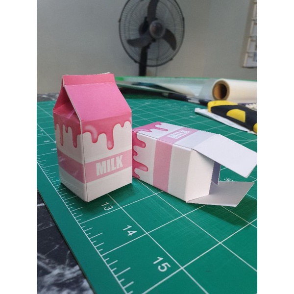 Customized Milk Carton Design Cosmetic liptint lipstick Box | Shopee ...