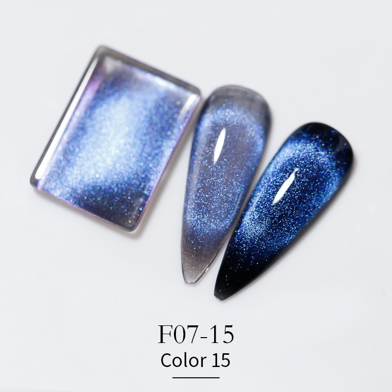 Vendeeni New Colourful Crystal Cat Eye Gel Nail Polish 9D Aurora Cat's