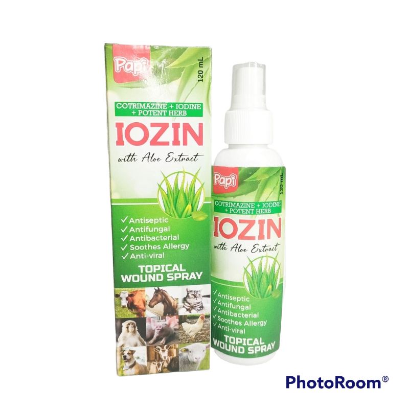 Iozin shop wound spray