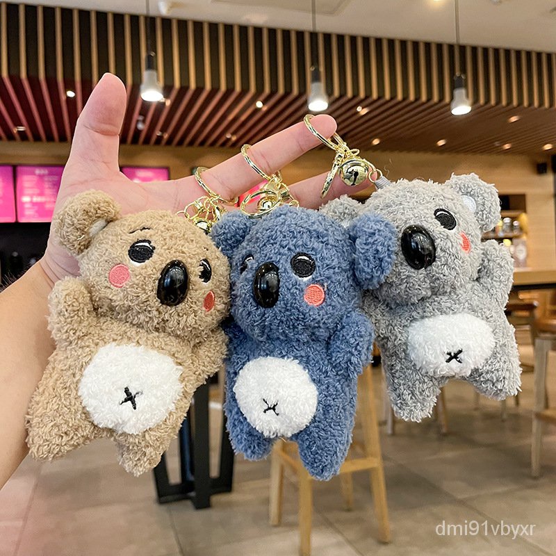 &Cute Plush Koala Keychain Toy Stuffed Animal Koala Doll Toys Imitation ...