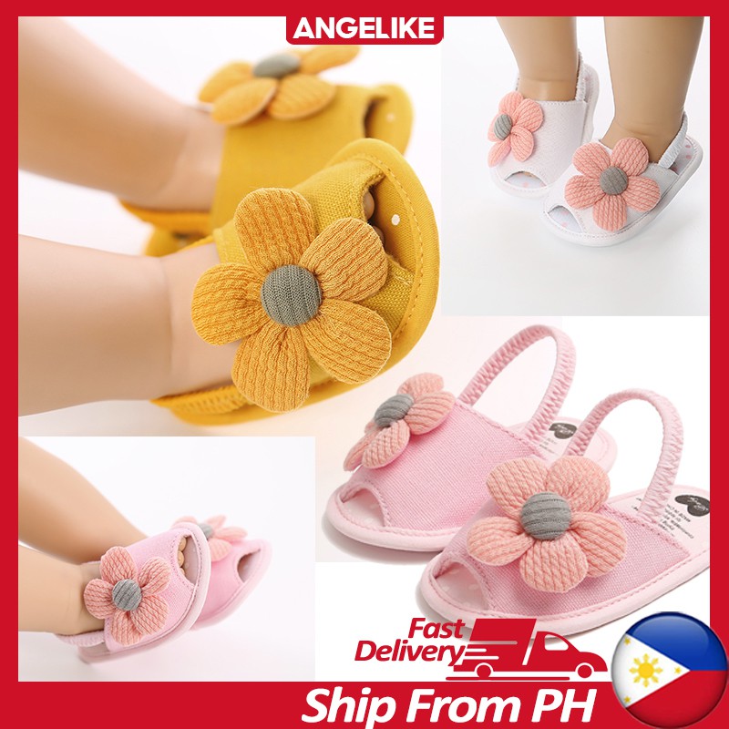 Baby Sandals For Girls 1 Year Old Baby Girl Walking Shoes Yellow Pink