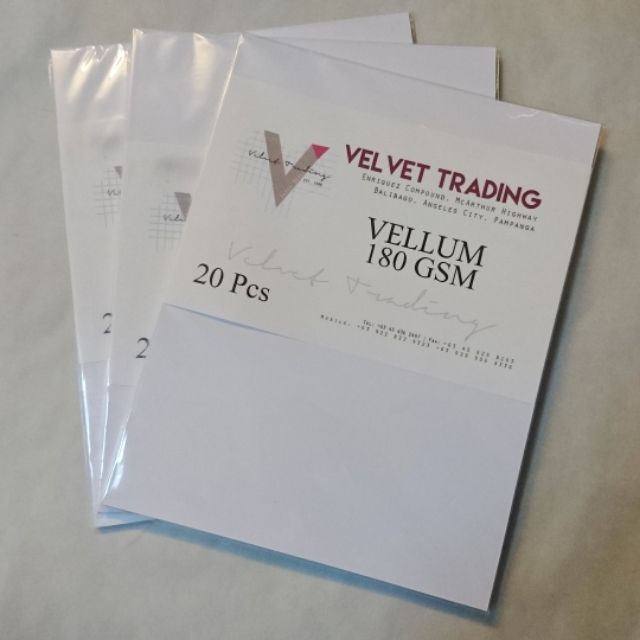 Vellum Paper Board 110gsm 180gsm Shopee Philippines