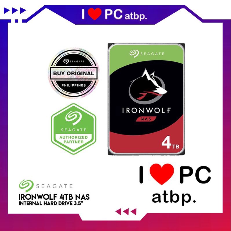 Seagate Ironwolf 4tb Nas Internal Hard Drive Hdd Sata 35 St4000vn006 Shopee Philippines 8456