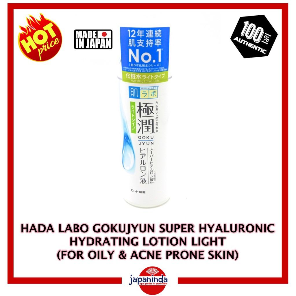 Hada Labo Gokujyun Super Hyaluronic Hydrating Lotion Light For Oily