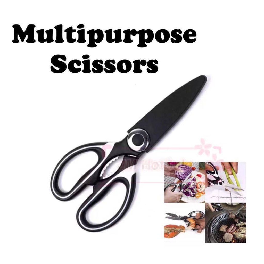 (1pcs) Kitchen Scissor Multipurpose Stainless Steel Scissors Heavy Duty