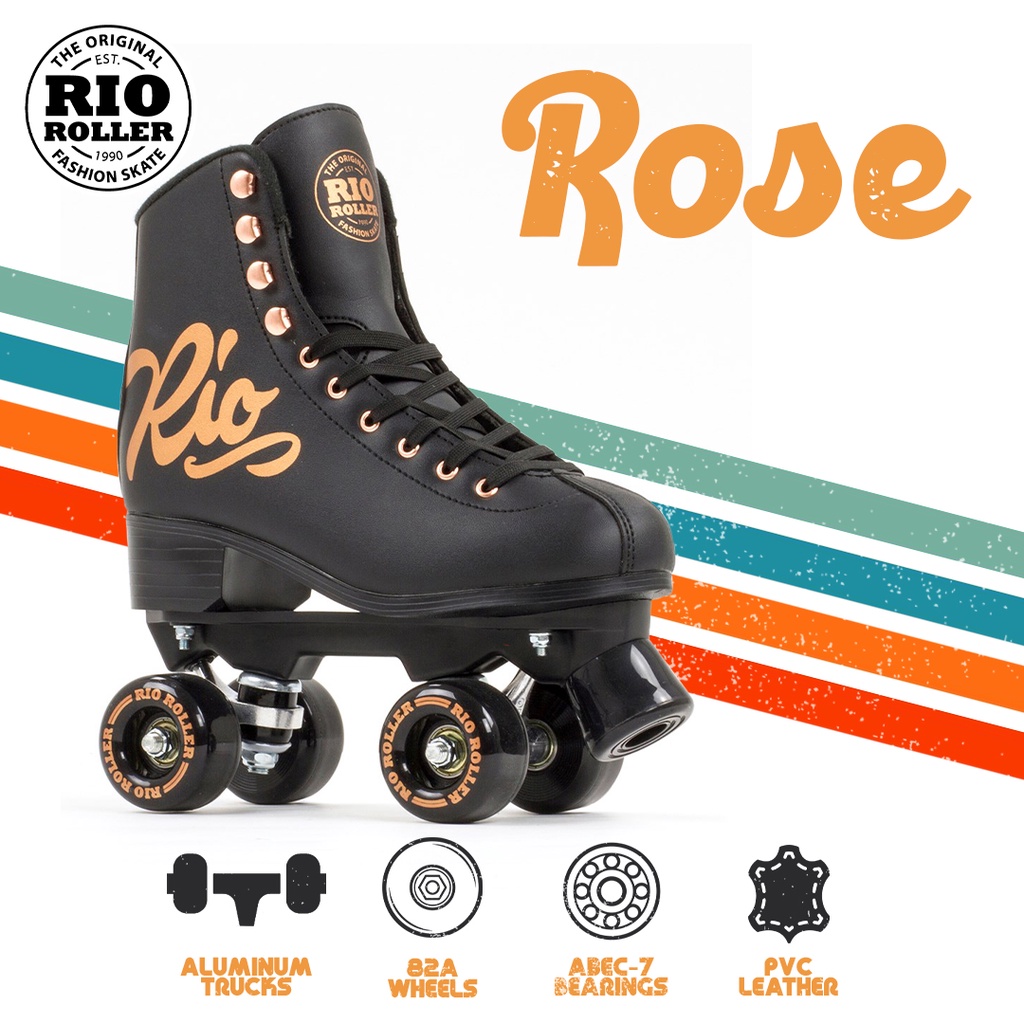 Rio Roller Rose Quad Roller Skates RIO360 EU35.5 to EU42 Rose