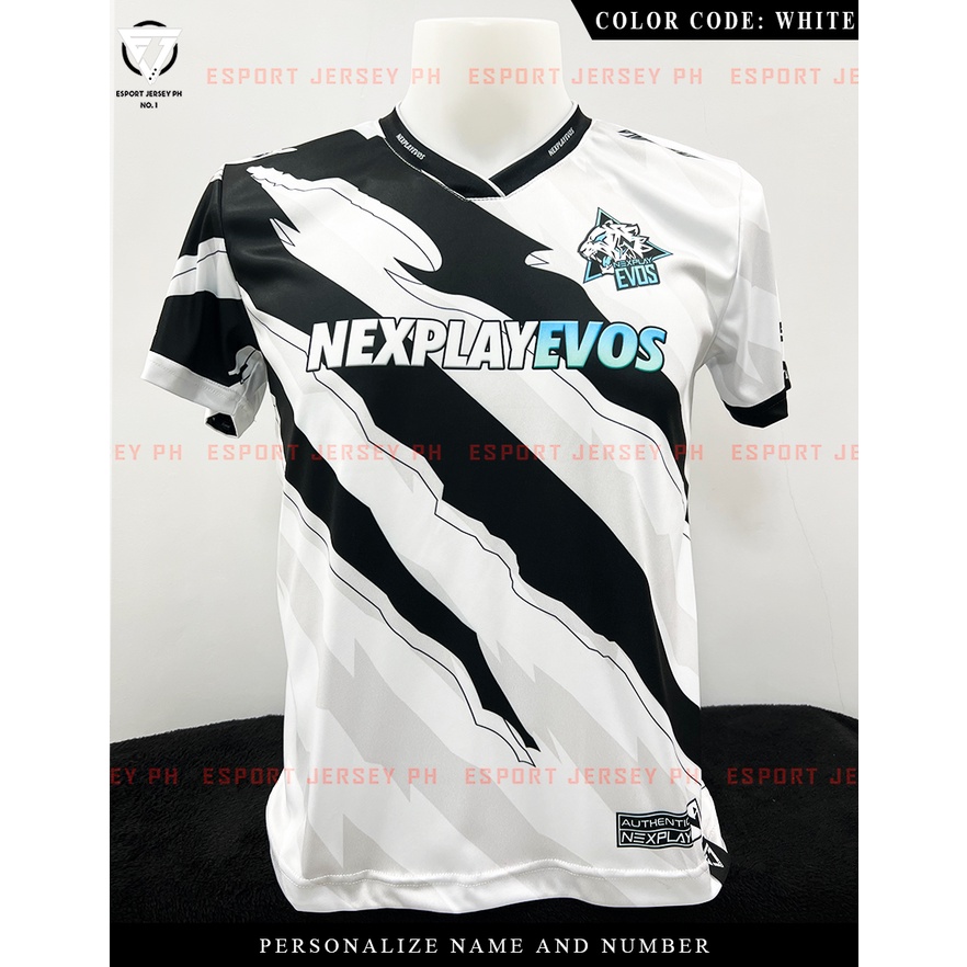 NXP EVOS NEXPLAY OFFICIAL ESPORT WHITE JERSEY MPLS9 FREE PERSONALIZE NAME