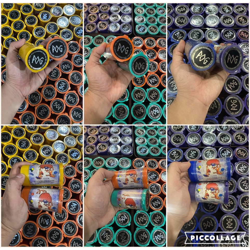 VINTAGE POGS USA AND SLAMMER CANISTER - 25 PCS POGS USA + 1 SLAMMER ...