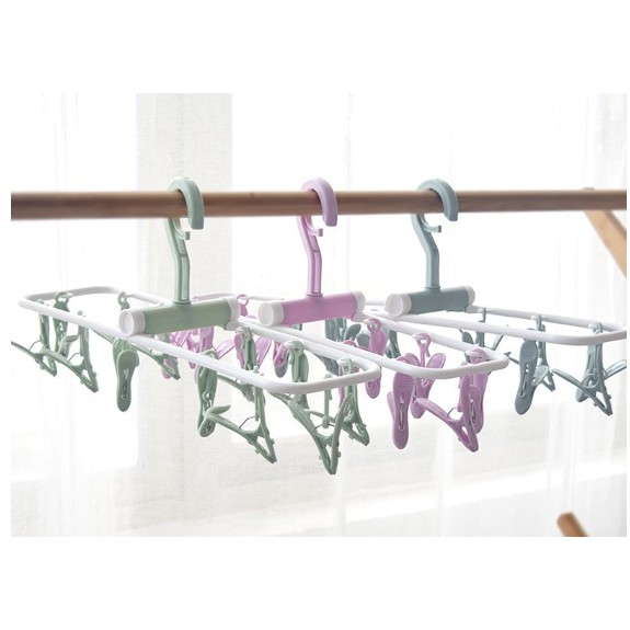 DIVI STORE's FOLDING HANGER CLIP (12 CIPITS) | Shopee Philippines