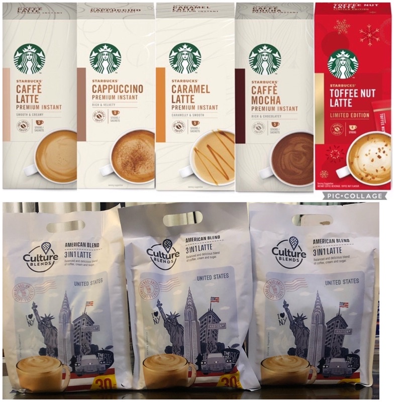 Culture Blends 30pcs / Starbucks Premium Instant Coffee, 4 packs in a box Shopee Philippines