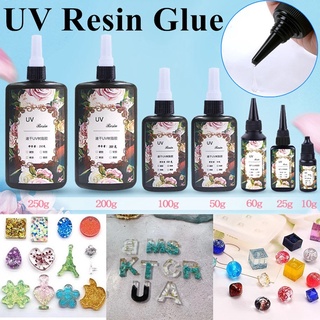 UV Resin and Uv Light Kit 2 Clear 25g Hard UV Resin, Uv 9w Flashlight for  Resin, Resin Supplies, Resin Beginner Kit, Fast Curing Resin 