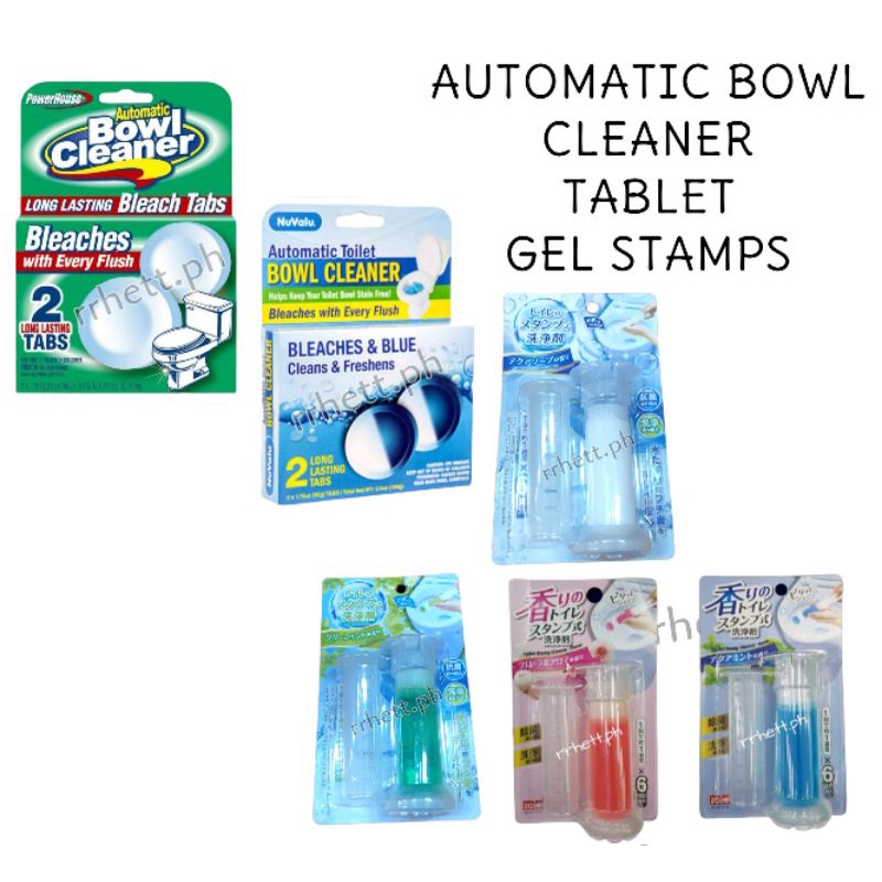 rrhett.ph AUTOMATIC CLEANING TOILET BOWL SINK TABLET GEL STAMP FLUSH