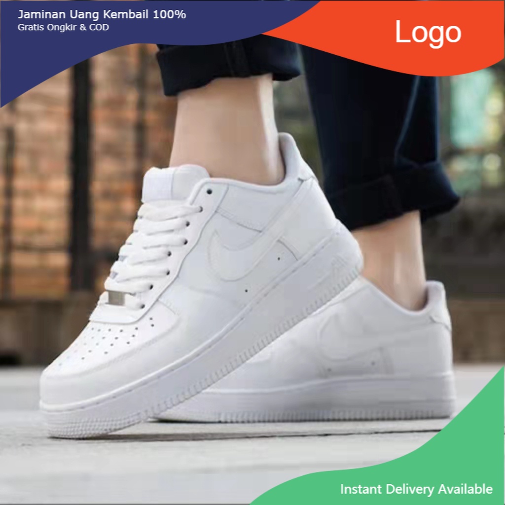 New AF One ALL WHITE Shoes For womens and mens shoes Shopee Philippines