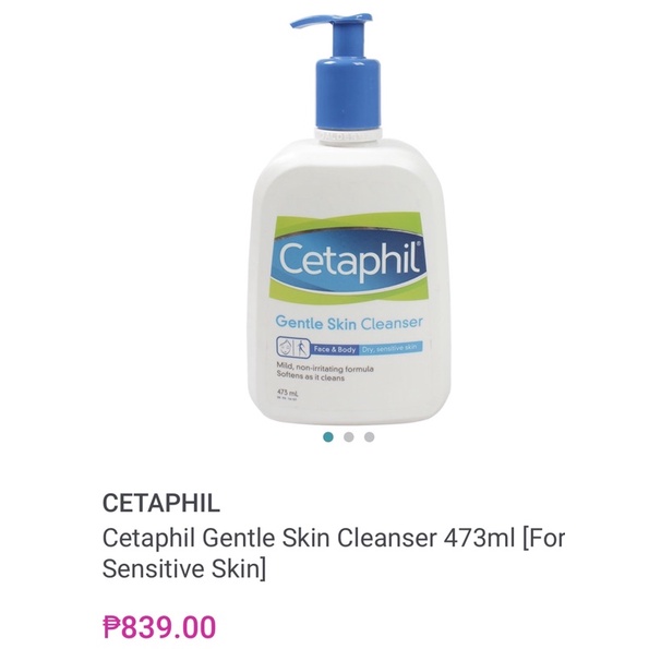 CETAPHIL Cetaphil Gentle Skin Cleanser 473ml [For Sensitive Skin ...