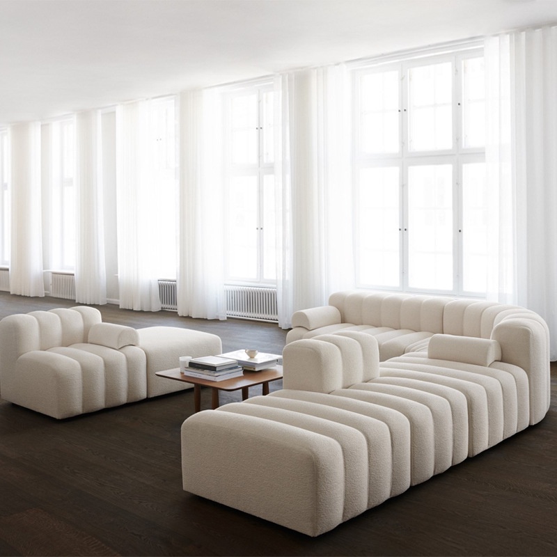 Nordic Modern Module Sofa Italian Simple Net Red Steel Keys Sofa ...