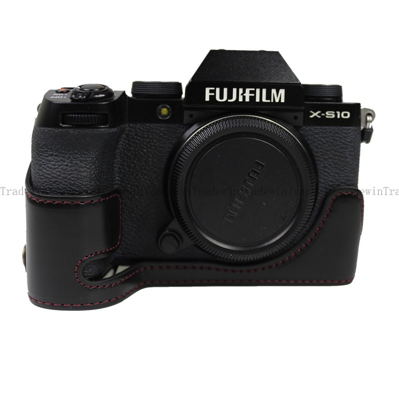 PU Leather Camera Half Body Cover Case For Fujifilm XS10 XS10 WIth