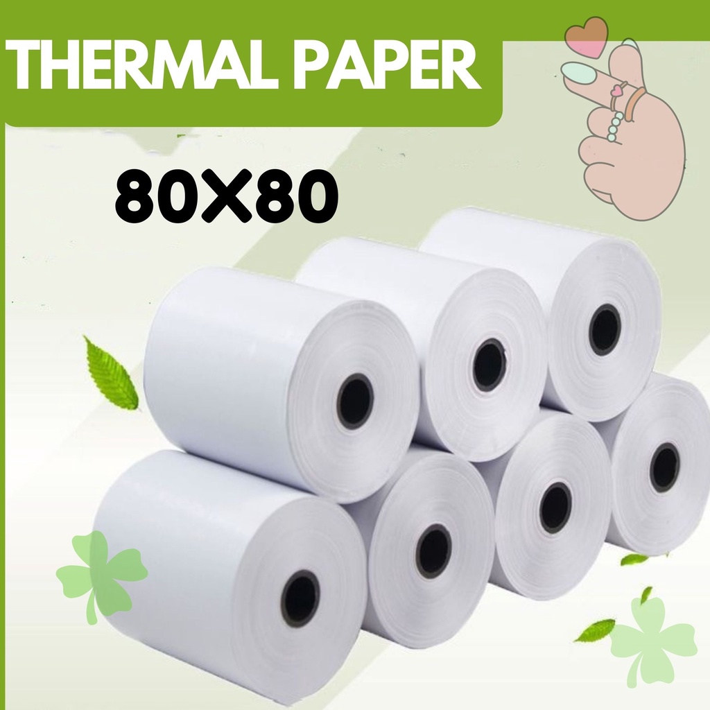 Thermal Paper 80mm X 80mm Used For Pos 80mm Thermal Printer Receipts Thermal Paper Shopee 9188