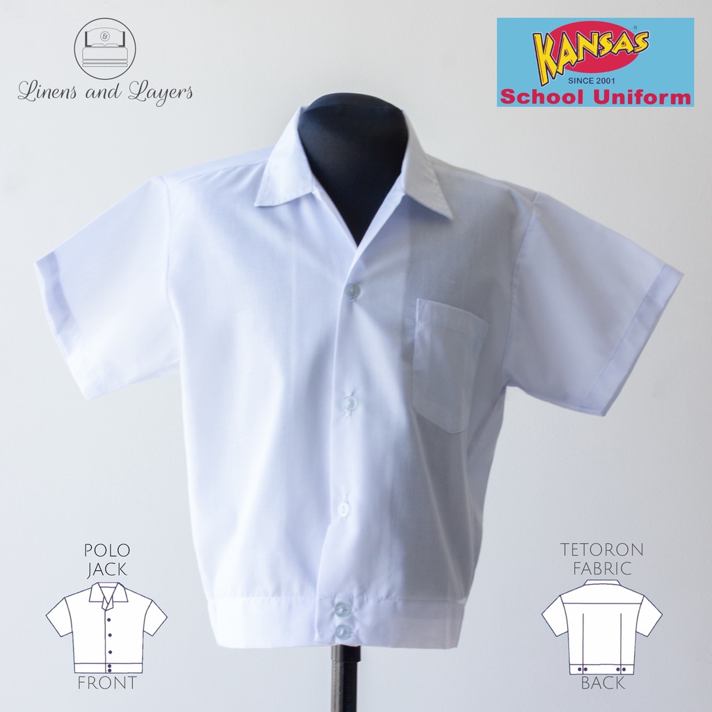 Kansas Polo Jack School Uniform Shirt Jack Tetoron Shopee Philippines